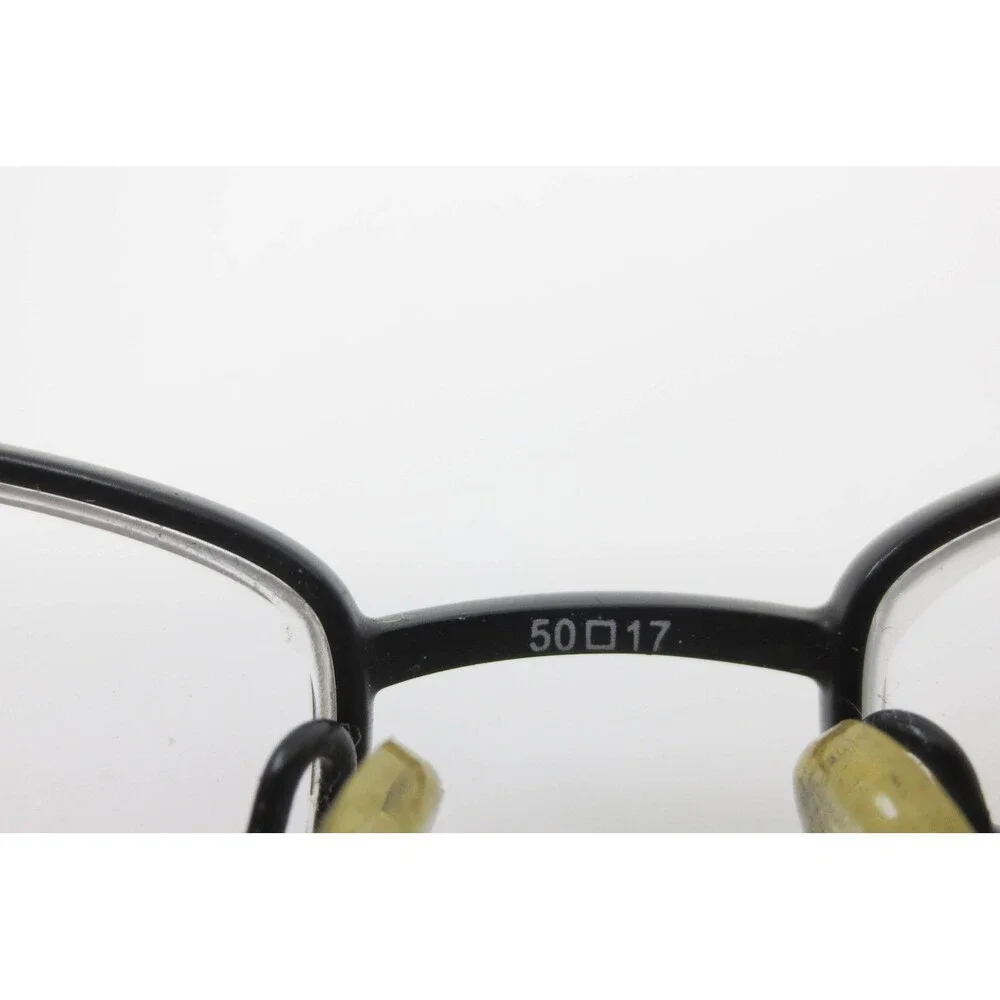 Legacy WR4005 BK Black Semi Rimless Rectangle Eyeglass Frames 50-17-135